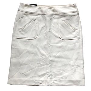 Banana Republic Lined Cream Skirt, Size 2 NWT
